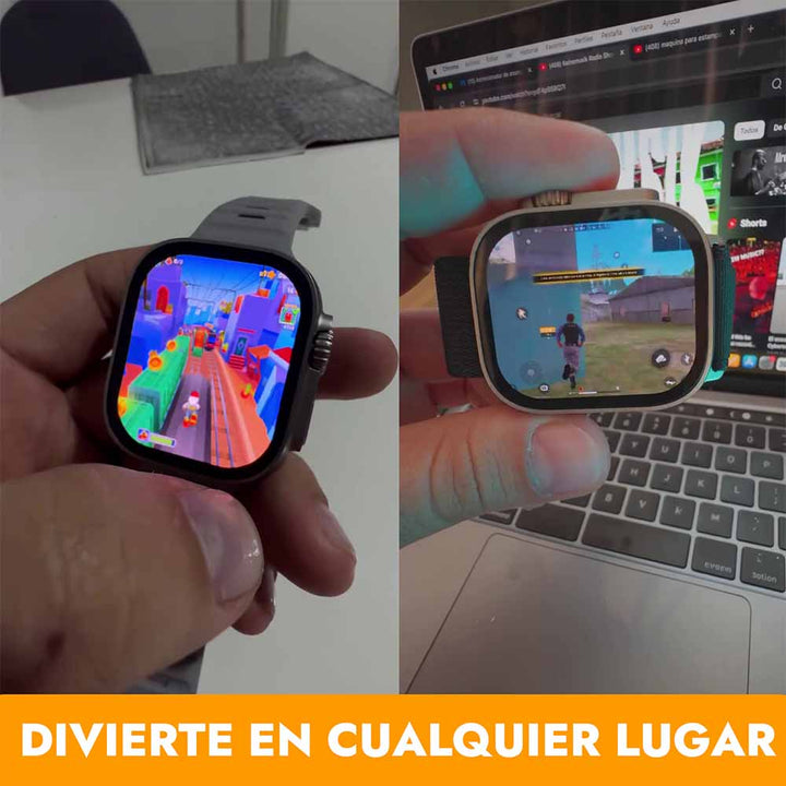 [2 REGALOS INCLUSOS] Smartwatch 9 ULTRA 2™ + REGALOS (AirPods UHD + 7 Pulseras)
